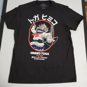 My Hero Academia Himiko Toga Villain Black T-shirt Size M New Other Funimation